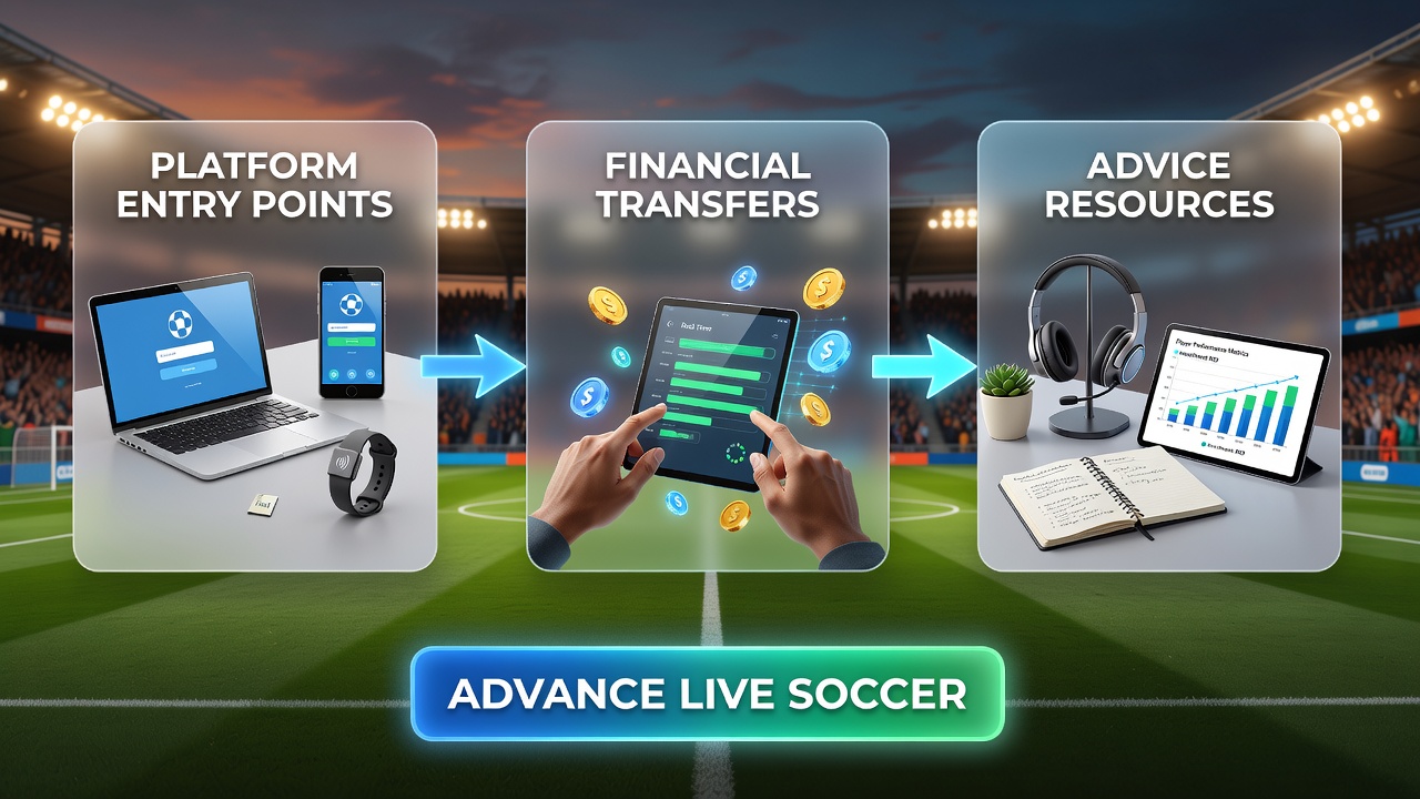 Diagram showing integration of deposits, support tools, and betting interfaces for soccer, racing, and casino patterns