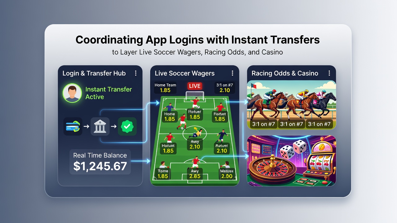 Support team dashboard illustrating real-time assistance for users managing layered bets on soccer, racing, and casino platforms