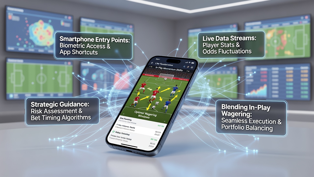 Close-up of mobile app showing simultaneous live odds for soccer matches, horse races, and roulette table