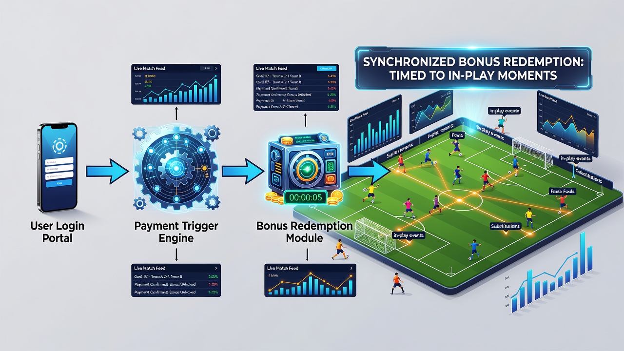 Diagram showing payment trigger integration with racing and casino sequences