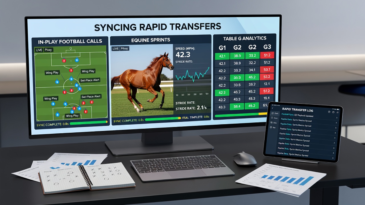 Support team dashboard displaying live transfers and strategy updates for racing and table games