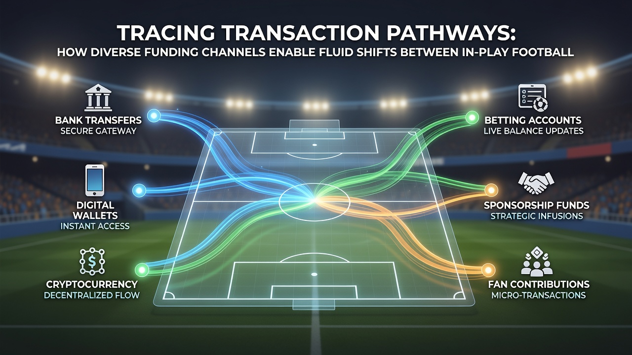 Illustration of real-time balance transfers between soccer, horse racing, and casino gaming interfaces